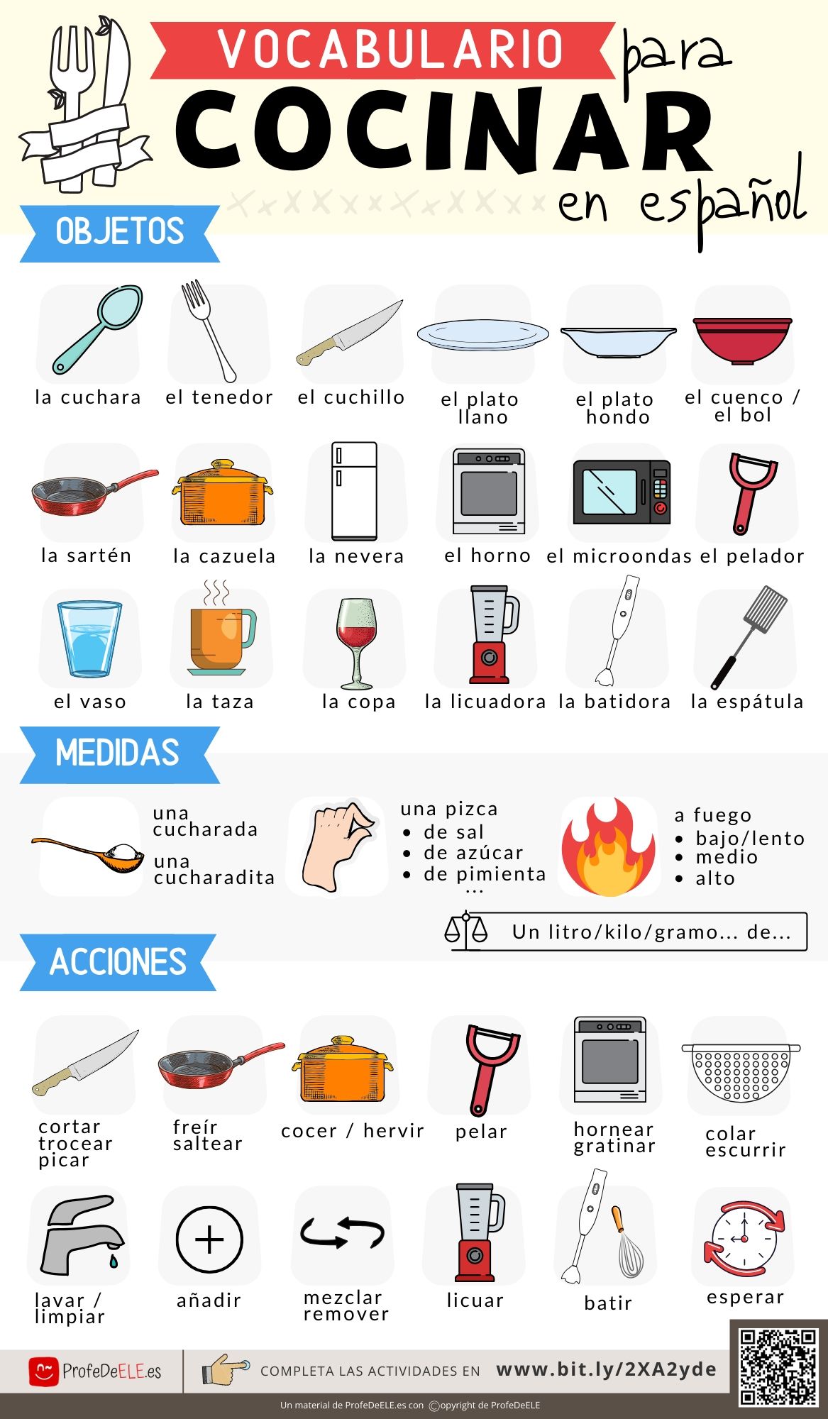 Vocabulario de los utensilios de la cocina - ProfedeELE